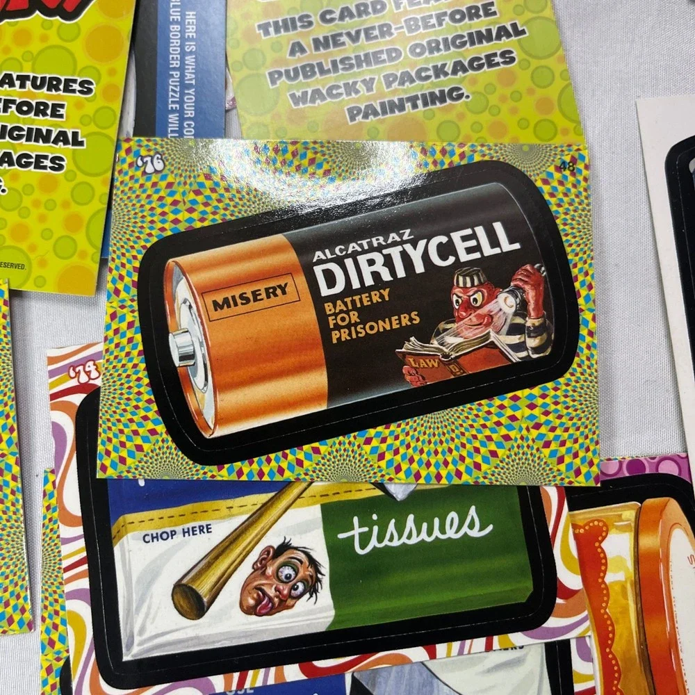 Topps‎ Wacky Packages 2008 Series 1 Trading Card Sticker Lot Lost Wacky Parody